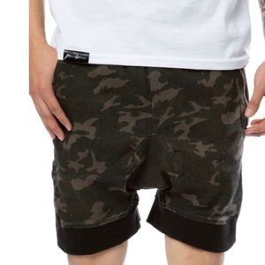 ALAMEDA Camo+Black Men's Casual Dropped Shorts by FBRK of LA XN110011 Size M